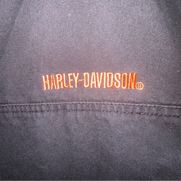 Men’s black Harley Davidson heavy weight button down shirt sz 3XL - Picture 8 of 13